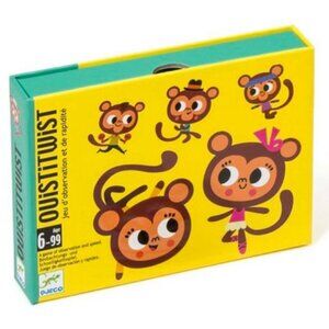 Djeco Card Game -Ouistitwist  (Multilingue)   for Age 6+ New Sealed